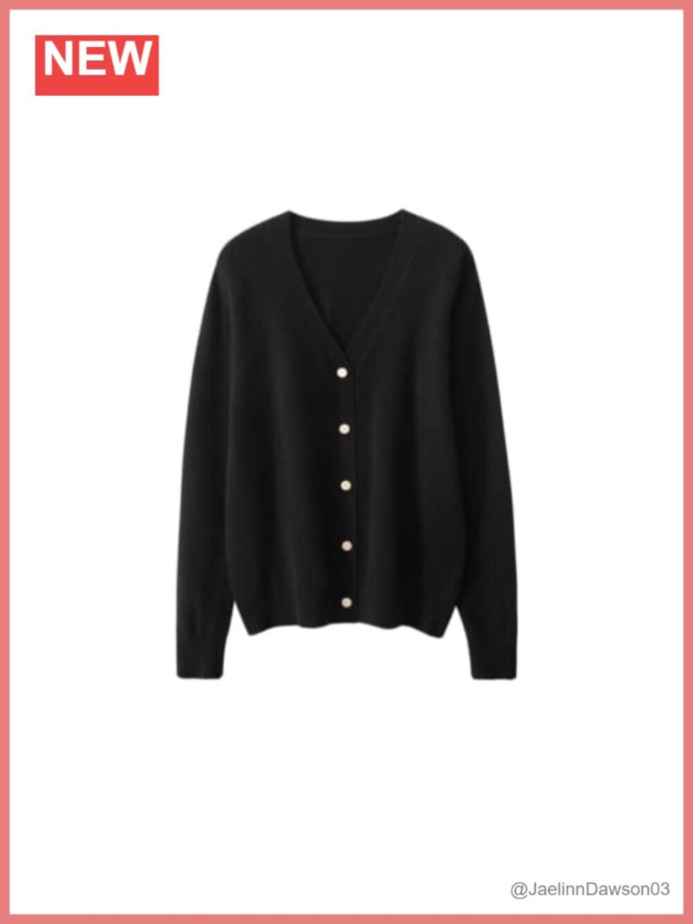 Open Front Knitted Cardigan Cashmere Sweater Women V-Neck Button Long Sleeve